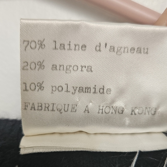 Vintage Hand Embroidered M/L Angora & Lambs wool  blend Pullover Knit Sweater - Picture 10 of 12